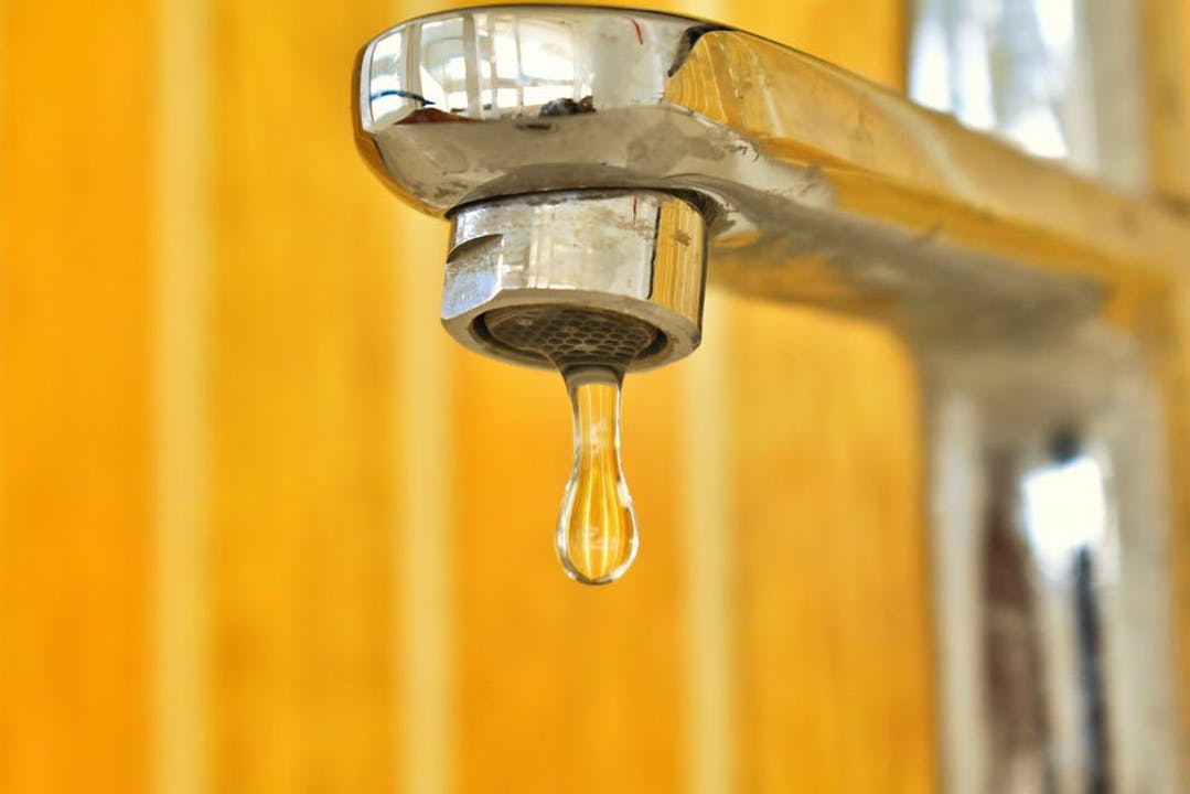 Close-up of a well-maintained RV faucet