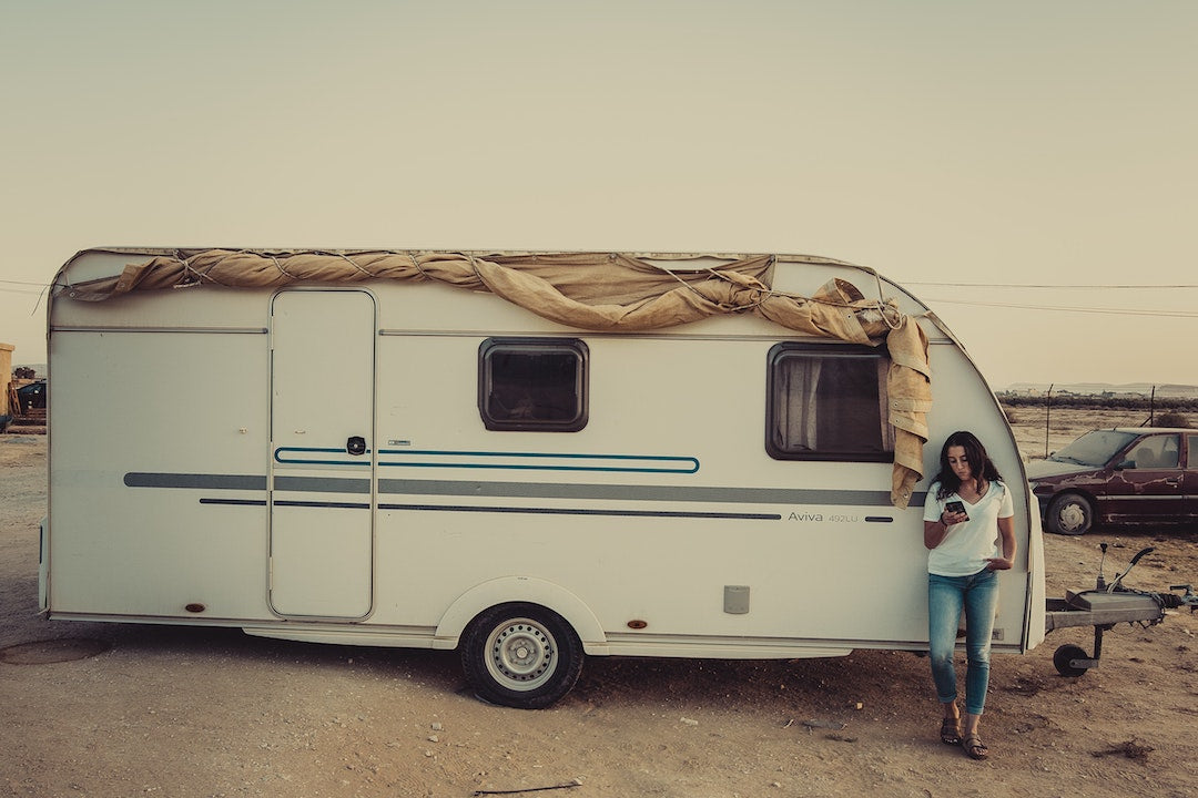 Person installing a DIY upgrade in their RV