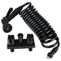 Dura Faucet DF-SA186-BK RV Exterior Quick Connect Spray Faucet w/ Coil Hose & Multi Spray Nozzle (Black) - image 1