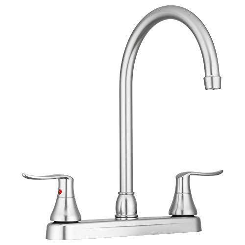Dura Faucet DF-PK330HLH Elegant J-Spout RV Kitchen Faucet for Motorhomes, 5th Wheels, Trailers, and Campers - image 1