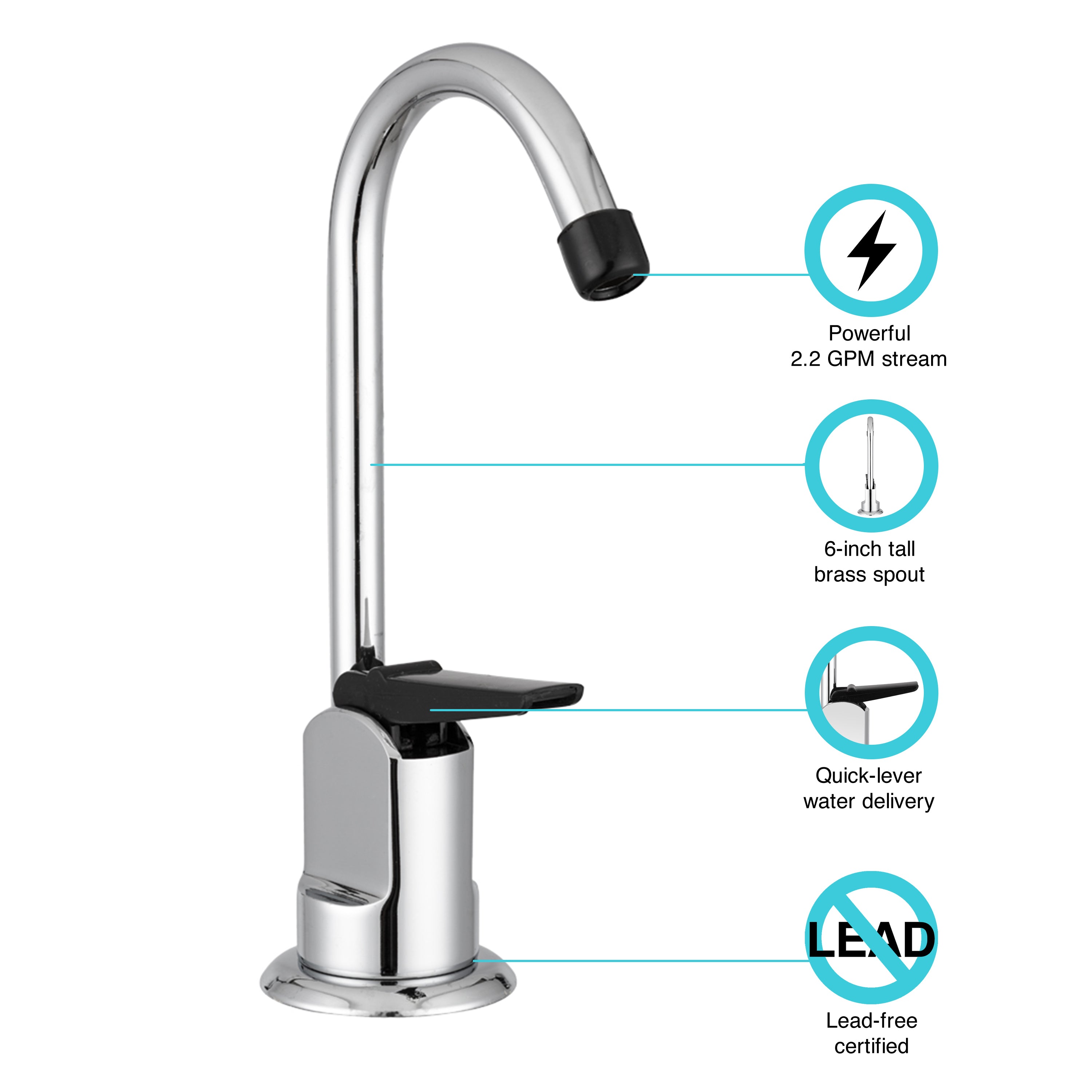 Dura Faucet DF-DF350 RV Drinking Fountain Faucet - image 2