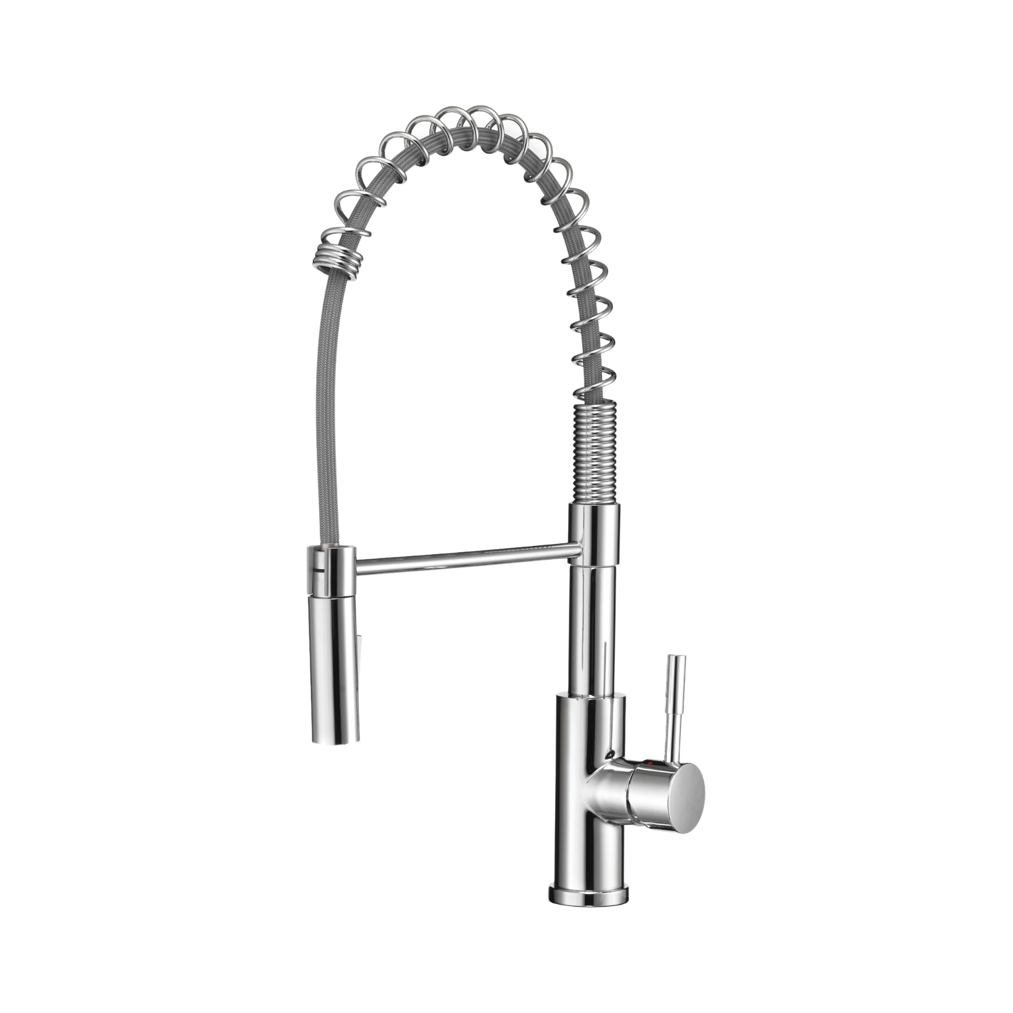Swivel High-Arc Spring RV Kitchen Faucet with Pull-Down Sprayer (DF-MK504SLK)