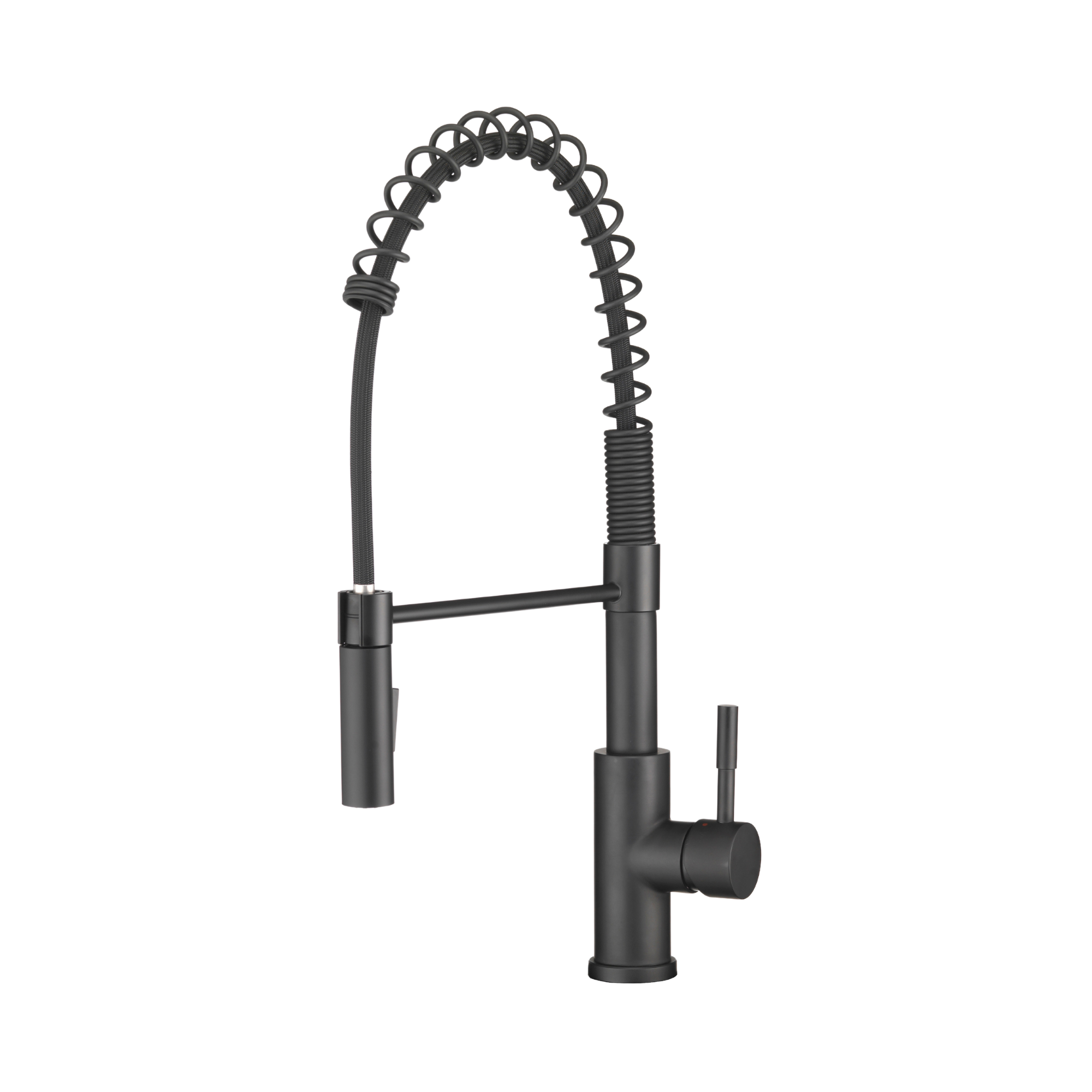 Swivel High-Arc Spring RV Kitchen Faucet with Pull-Down Sprayer (DF-MK504SLK)