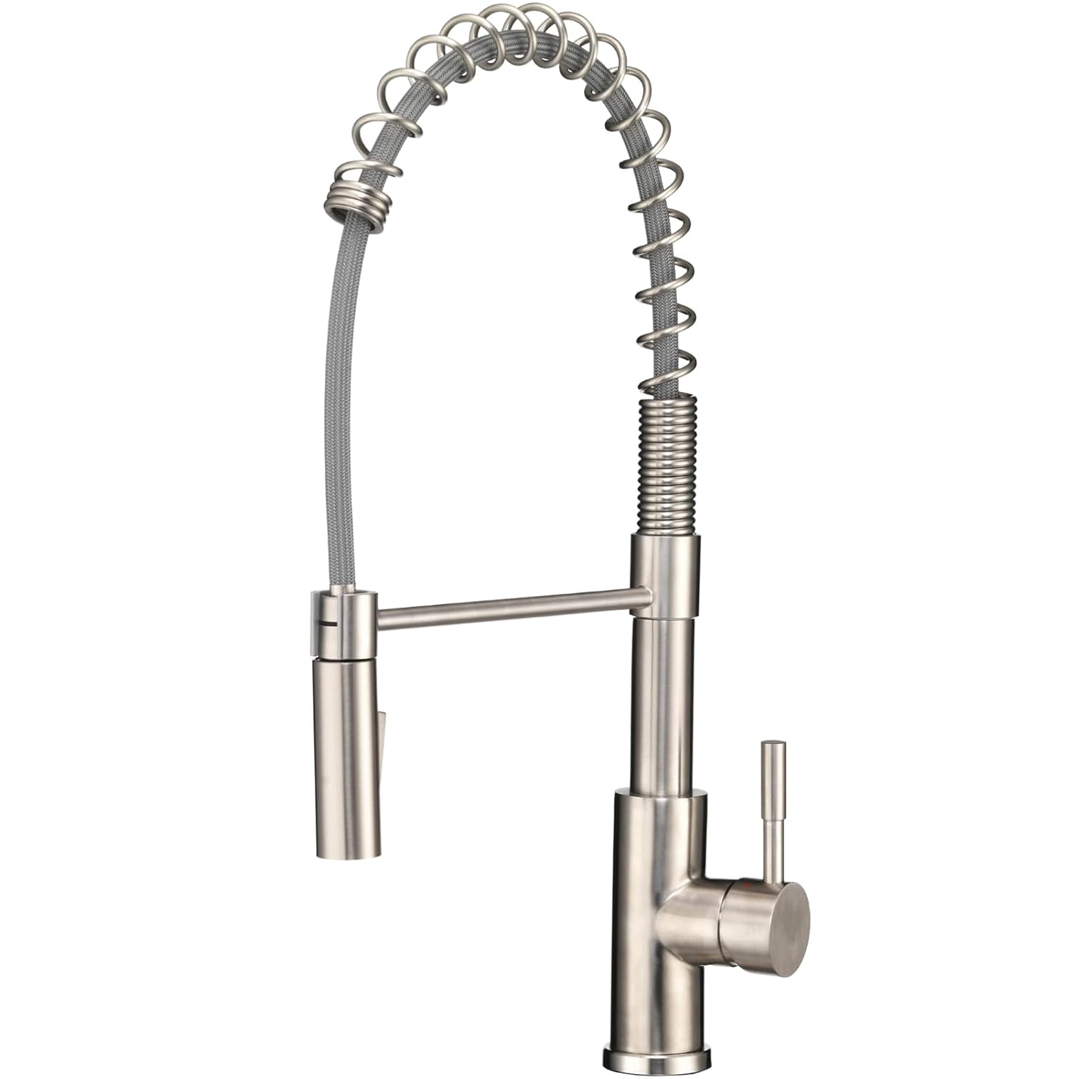 Swivel High-Arc Spring RV Kitchen Faucet with Pull-Down Sprayer (DF-MK504SLK)