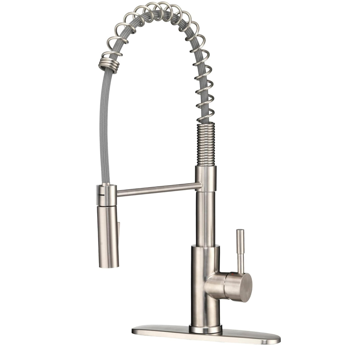 Swivel High-Arc Spring RV Kitchen Faucet with Pull-Down Sprayer (DF-MK504SLK)