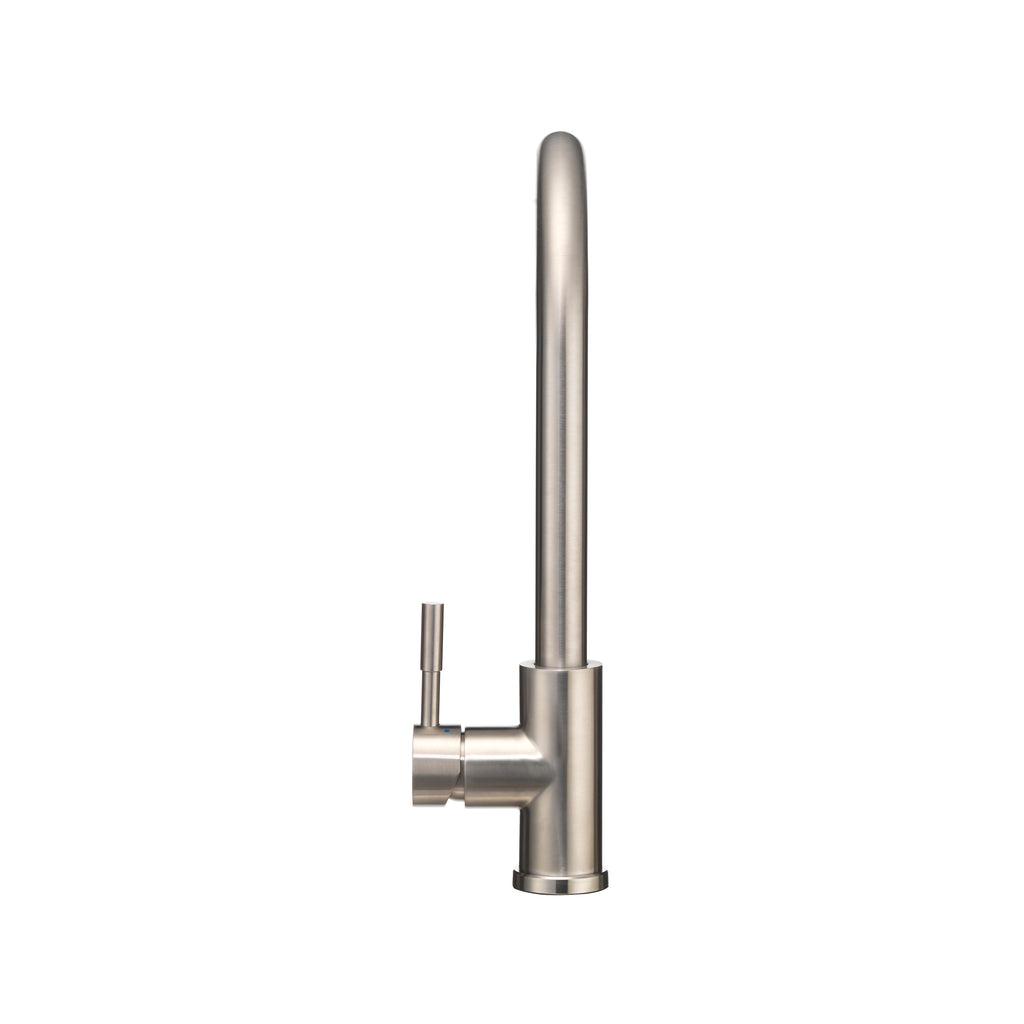 Dura Faucet DF-MK530SLK RV Streamline Single Handle Pull-Down Kitchen Sink Faucet - Optional Deck Plate (NEW) - Brushed Satin Nickel