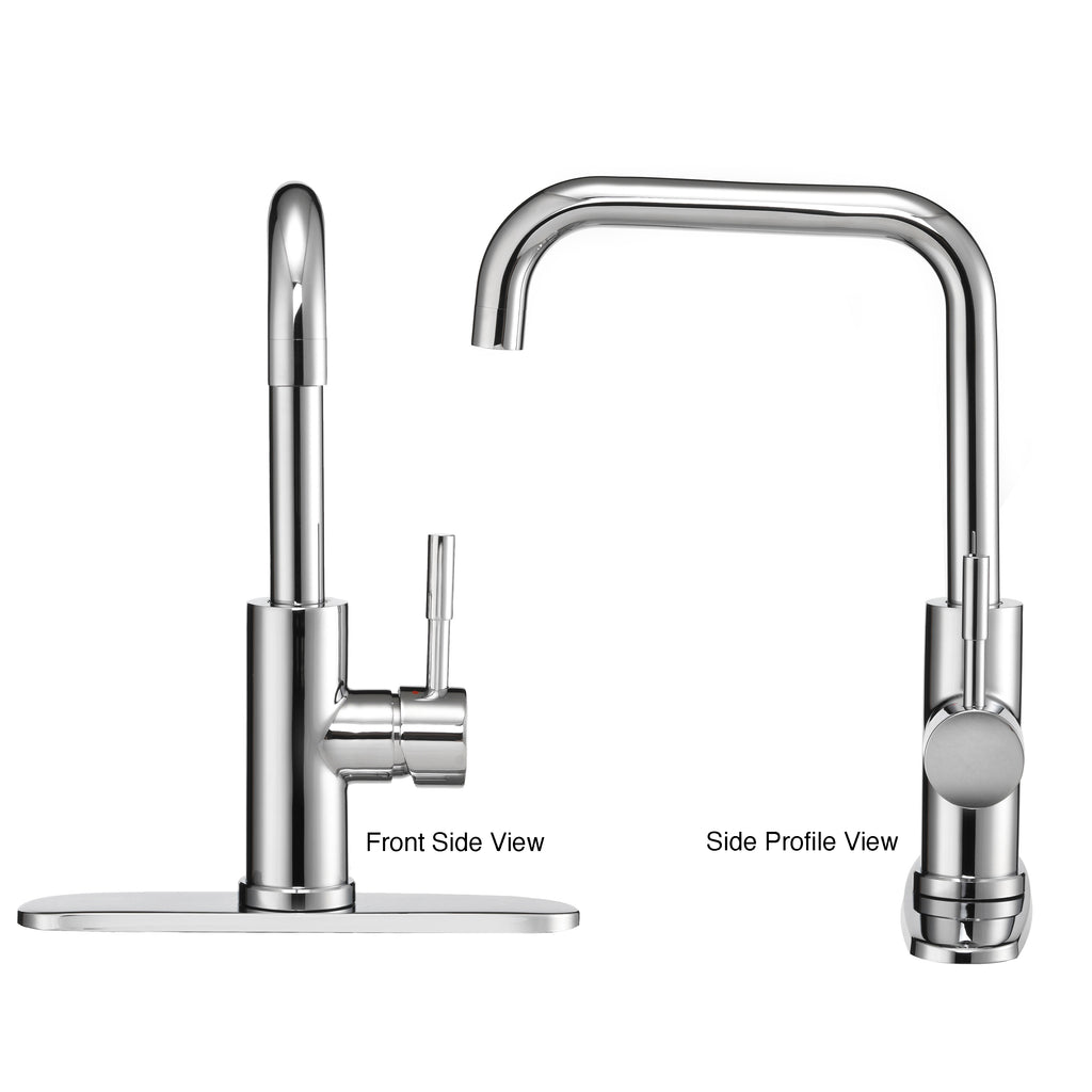 Streamline Squared-Arc Single-Handle RV Kitchen Faucet (DF-MK533LK)