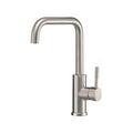 Dura Faucet DF-MK533LK RV Streamline Squared-Arc Single Handle Kitchen Sink Faucet - Optional Deck Plate (NEW) - Brushed Satin Nickel