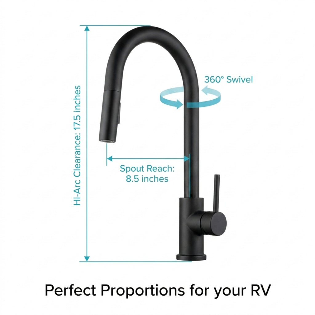 Streamline Touch-Sensor Pull-Down RV Kitchen Faucet (DF-NMK540)