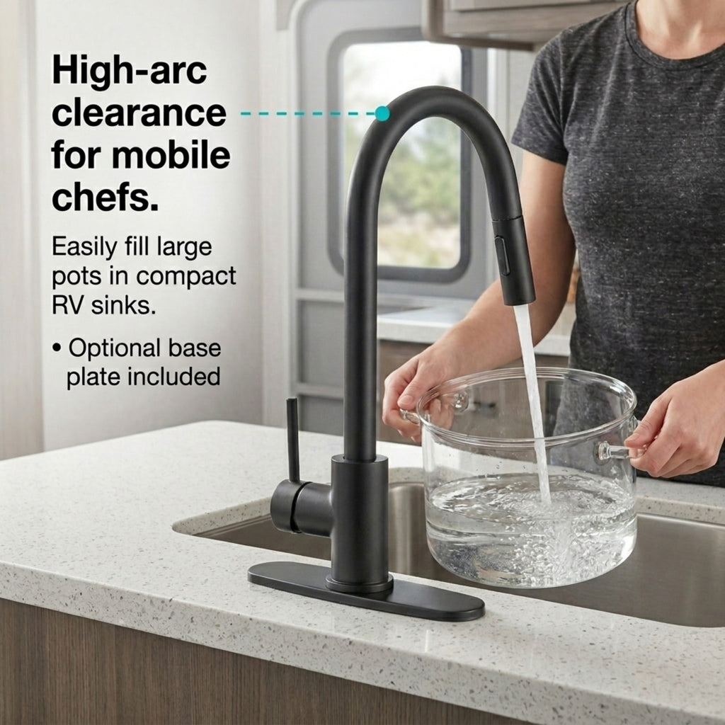 Streamline Touch-Sensor Pull-Down RV Kitchen Faucet (DF-NMK540)
