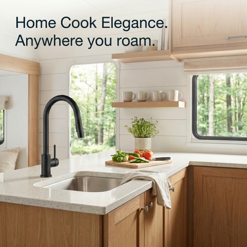 Streamline Touch-Sensor Pull-Down RV Kitchen Faucet (DF-NMK540)