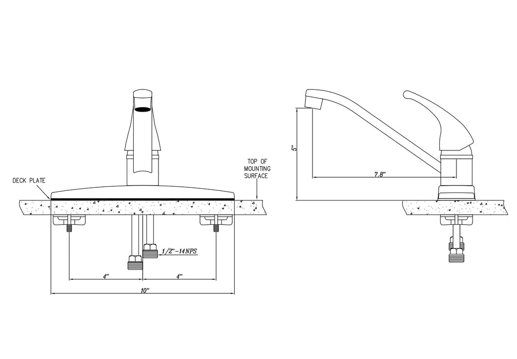 Dura Faucet DF-NMK600 Single Lever RV Kitchen Faucet - image 4