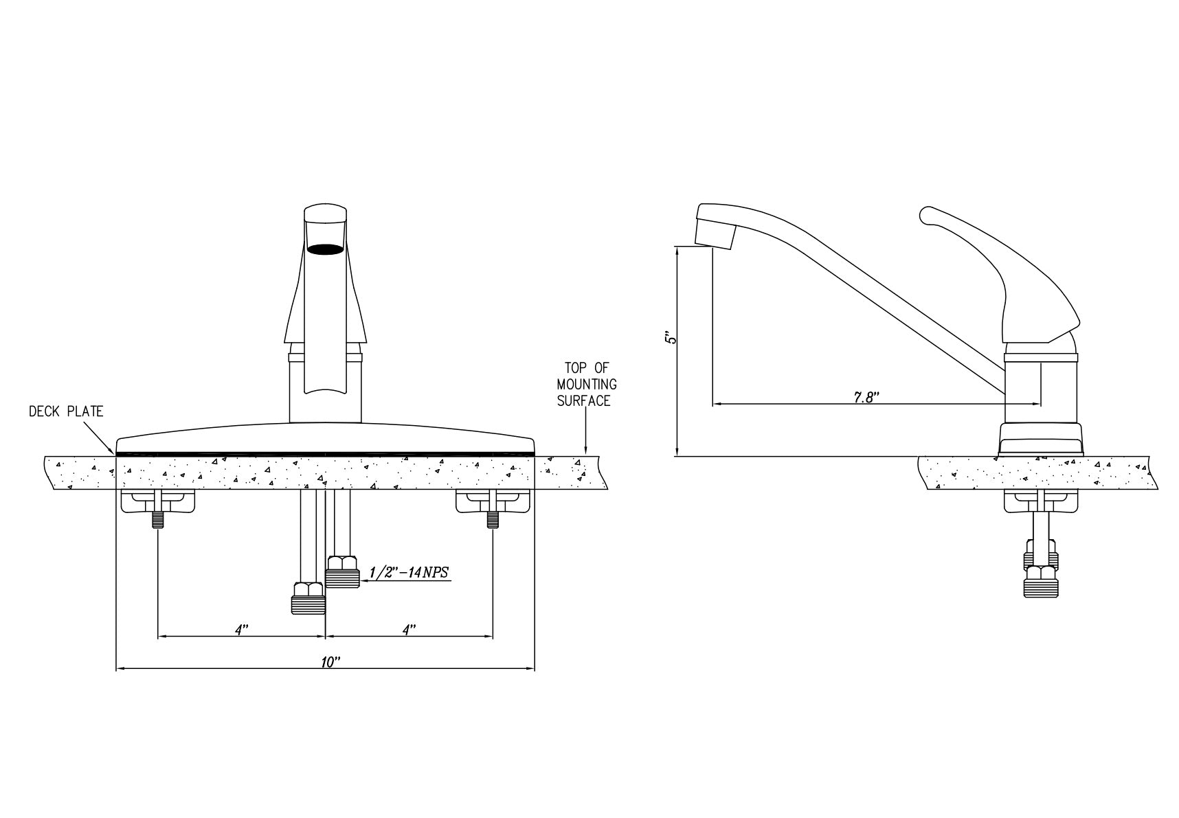 Dura Faucet DF-NMK600 Single Lever RV Kitchen Faucet - image 4