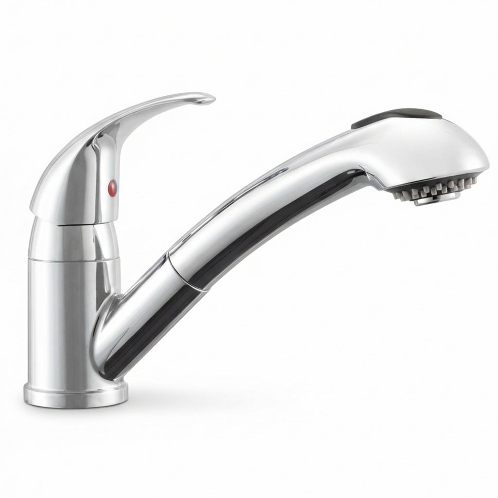 Pull-Out RV Kitchen Faucet with Optional Deck Plate (DF-NMK852)