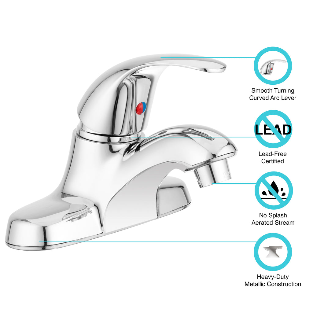 Dura Faucet DF-NML210 Heavy Duty Arc Single Lever RV Bathroom Faucet - image 2
