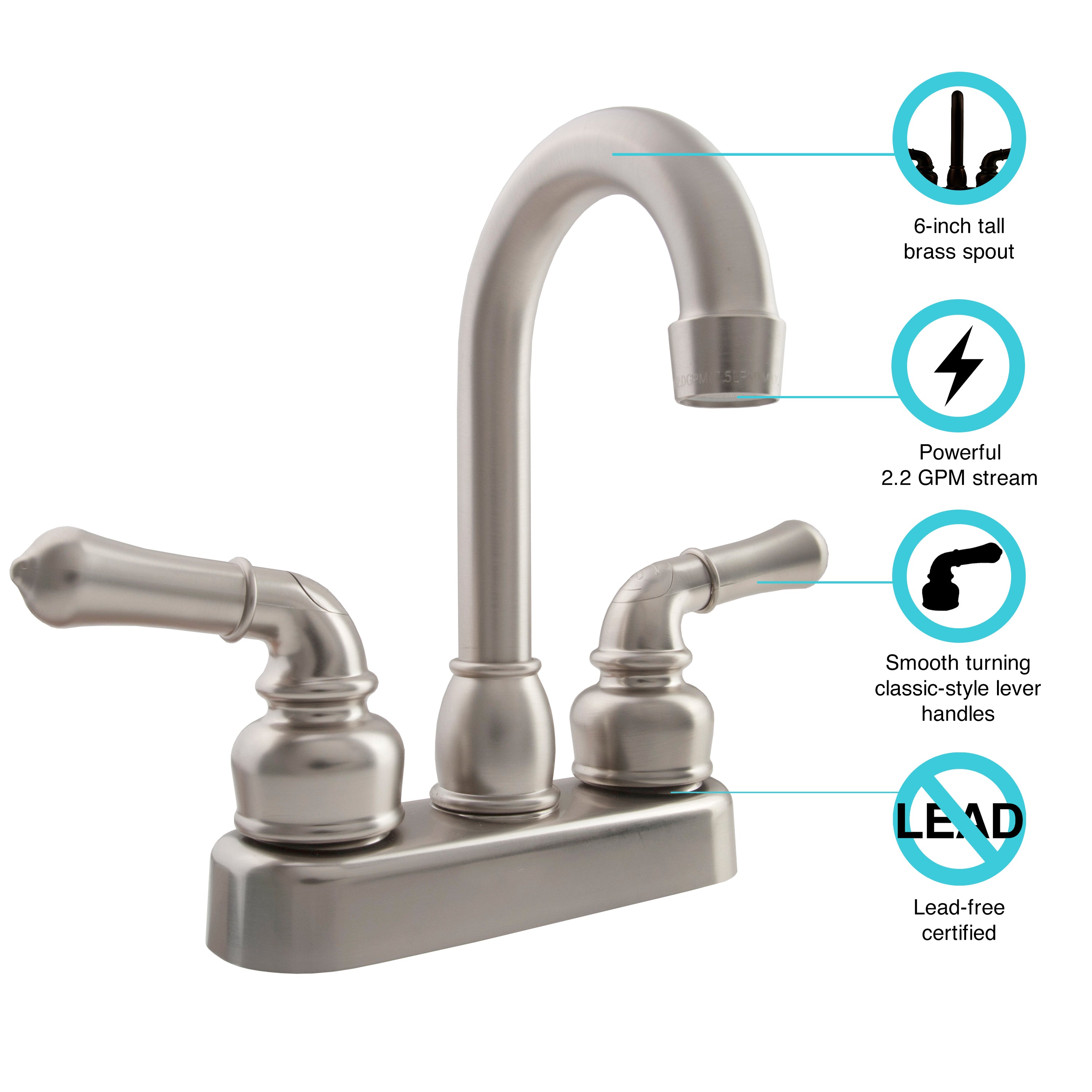 Dura Faucet DF-PB150C Classical RV Bar Faucet - image 2
