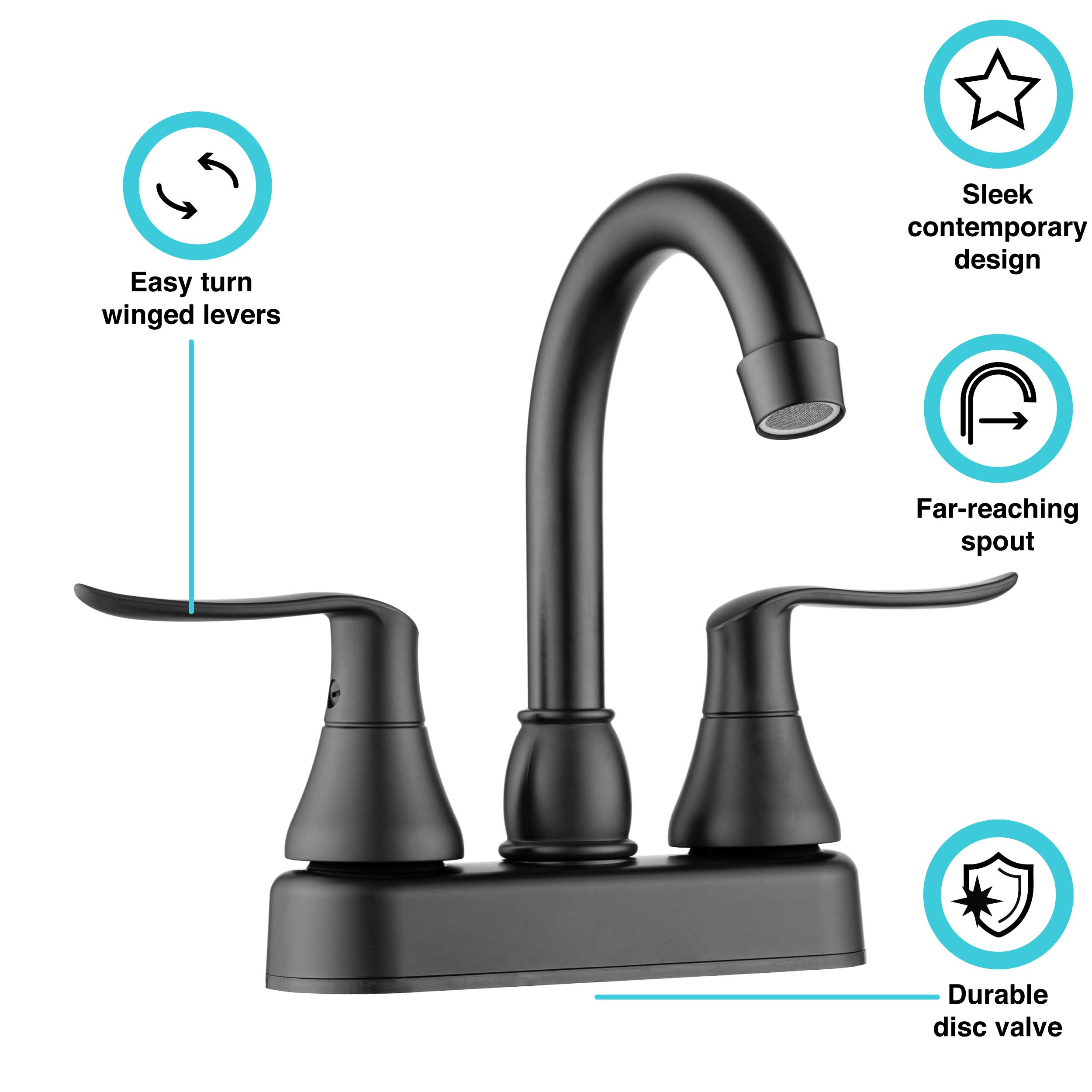 Dura Faucet DF-PB155LH RV Swivel Bar Faucet with Classical Lever - image 2