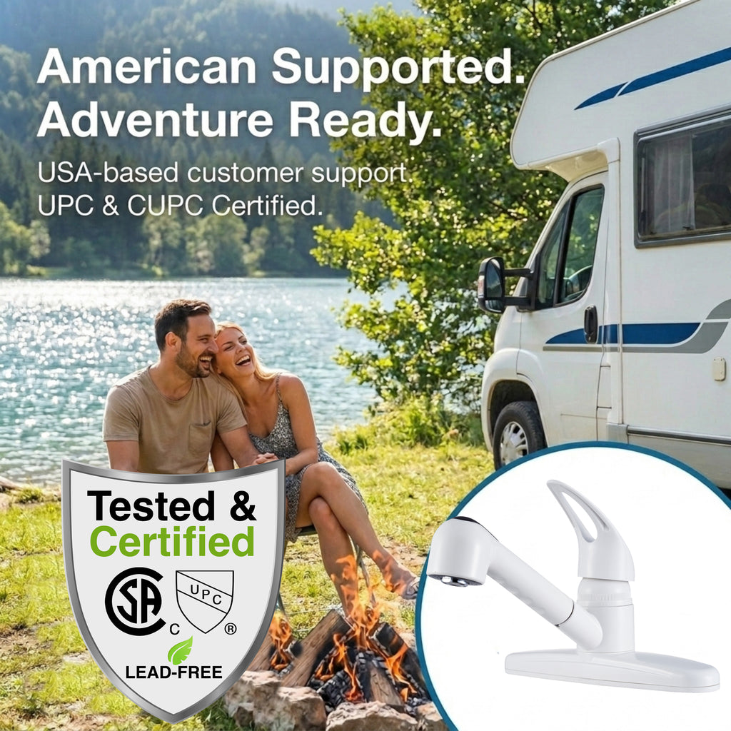 Non-Metallic Pull-Out RV Kitchen Faucet (DF-PK100)