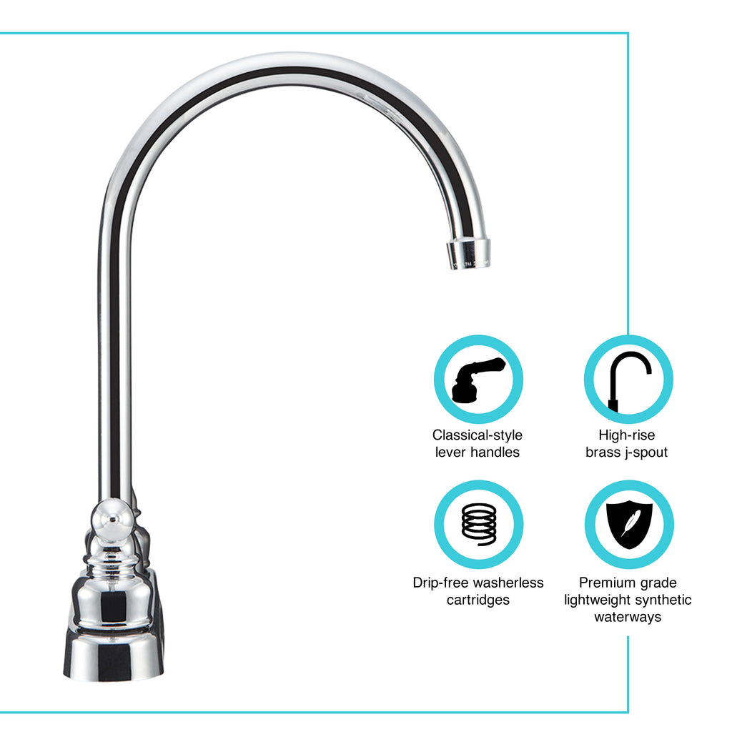 Dura Faucet DF-PK330HC J-Spout RV Kitchen Faucet - image 2