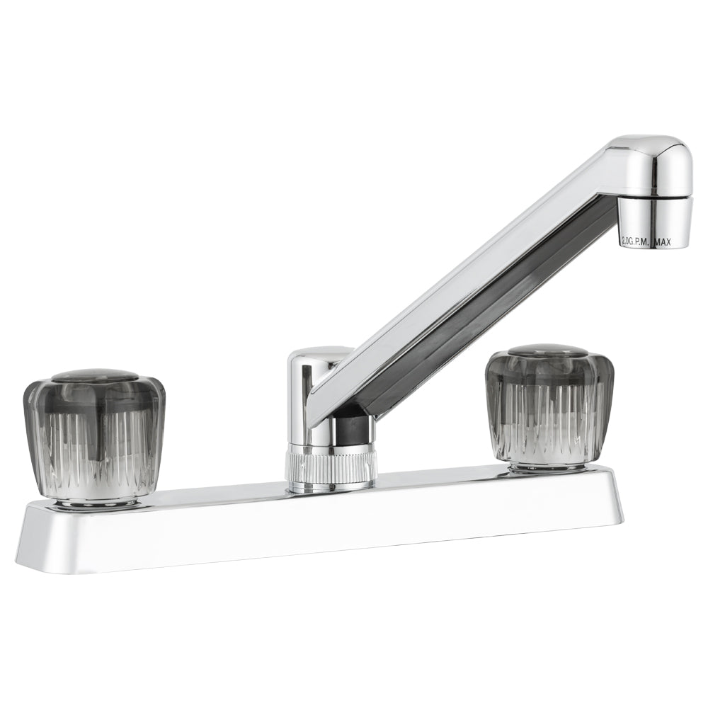 Dura Faucet DF-PK600S Two Handle RV Kitchen Faucet - Smoked Knobs - image 4