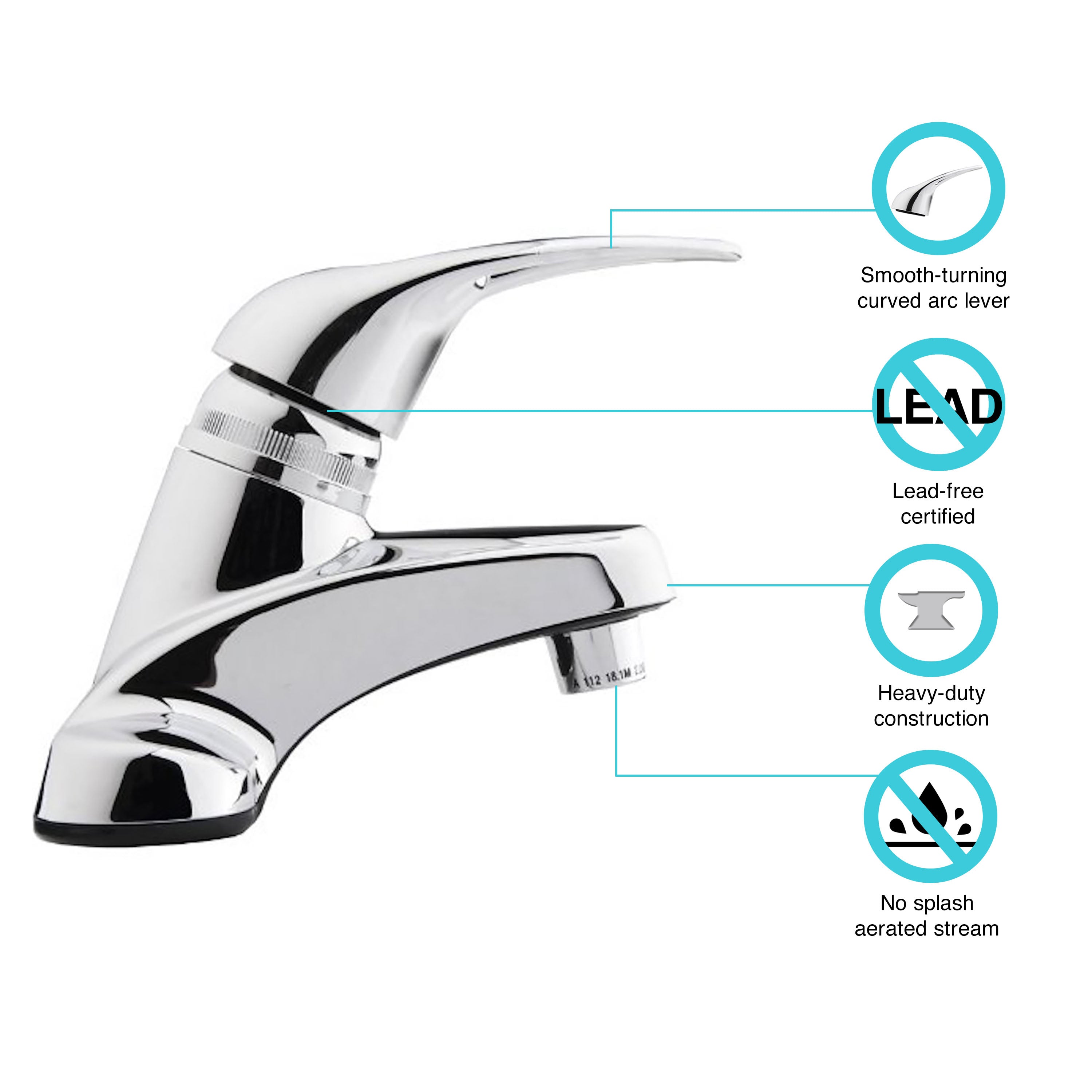 Dura Faucet DF-PL100 Single Lever RV Lavatory Faucet - image 2