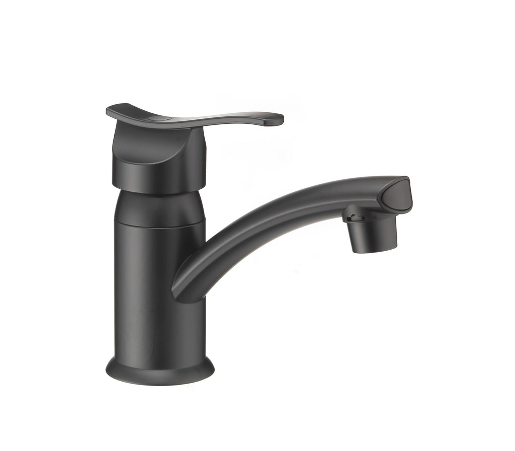 Dura Faucet DF-PL200 RV Streamline Single Lever Centerset Lavatory Sink Faucet - Matte Black