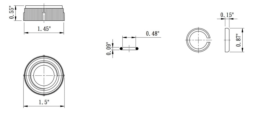 Dura Faucet DF-RK510 RV Spout Nut and Rings Replacement Kit - image 5