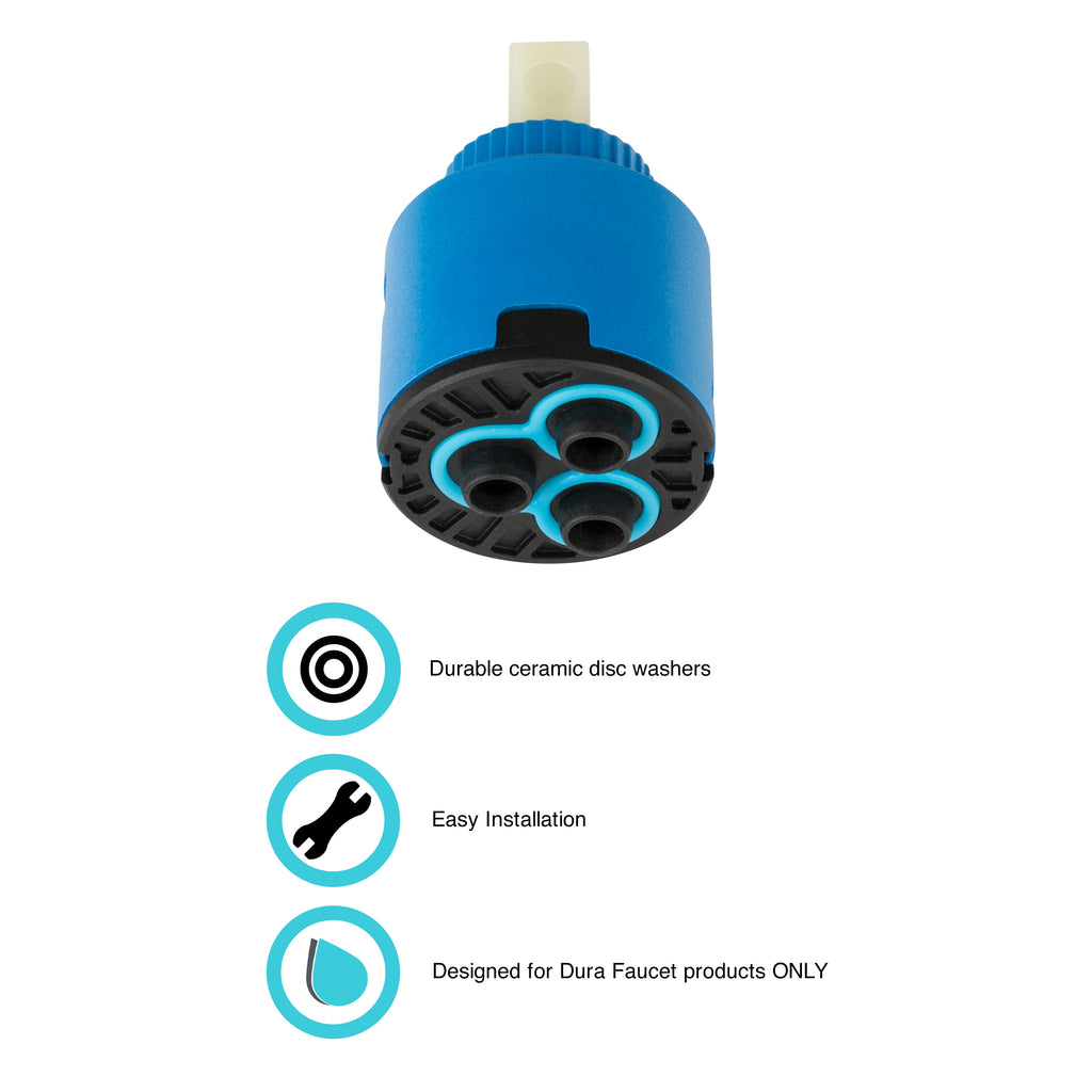 Dura Faucet DF-RK601 RV Ceramic Disc Cartridge Replacement - Blue - image 2