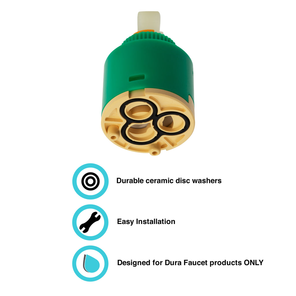 Dura Faucet DF-RK602 RV Ceramic Disc Cartridge Replacement for Faucets DF-NMK530 and DF-NMK531 - image 2