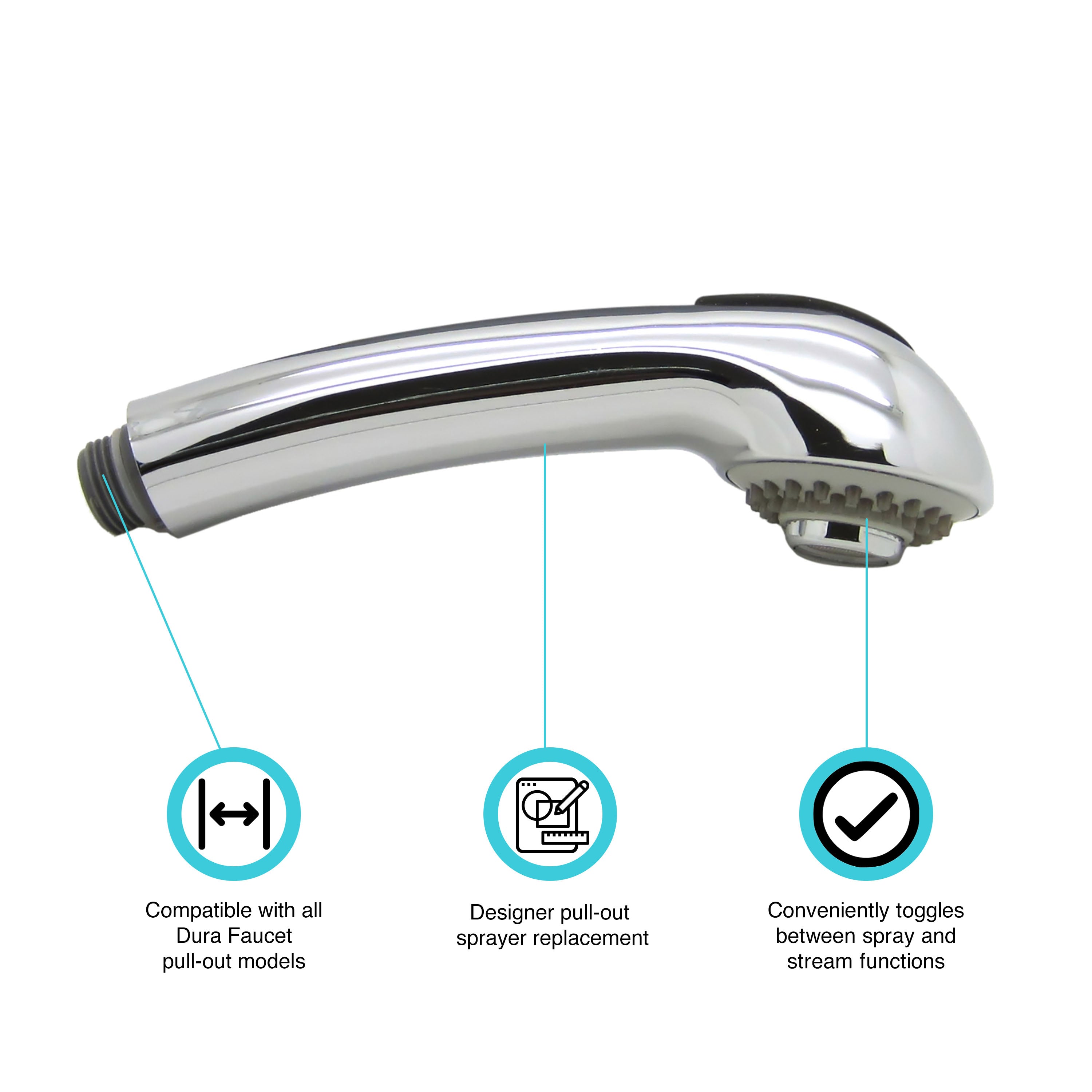 Dura Faucet DF-RK850 RV Designer Pull-Out Spray Replacement - image 2