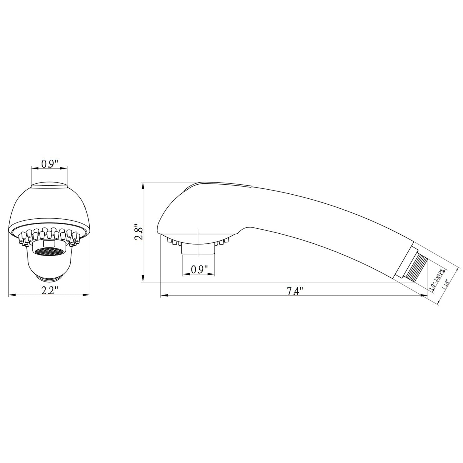 Dura Faucet DF-RK850 RV Designer Pull-Out Spray Replacement - image 4