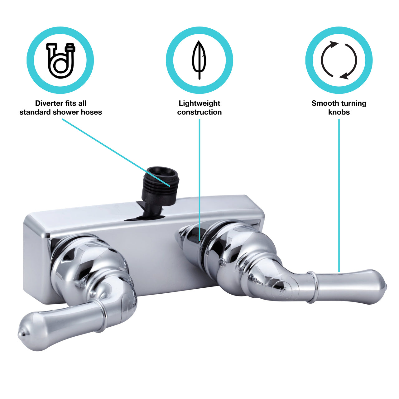 Dura Faucet DF-SA100C Classical RV Shower Faucet - image 2
