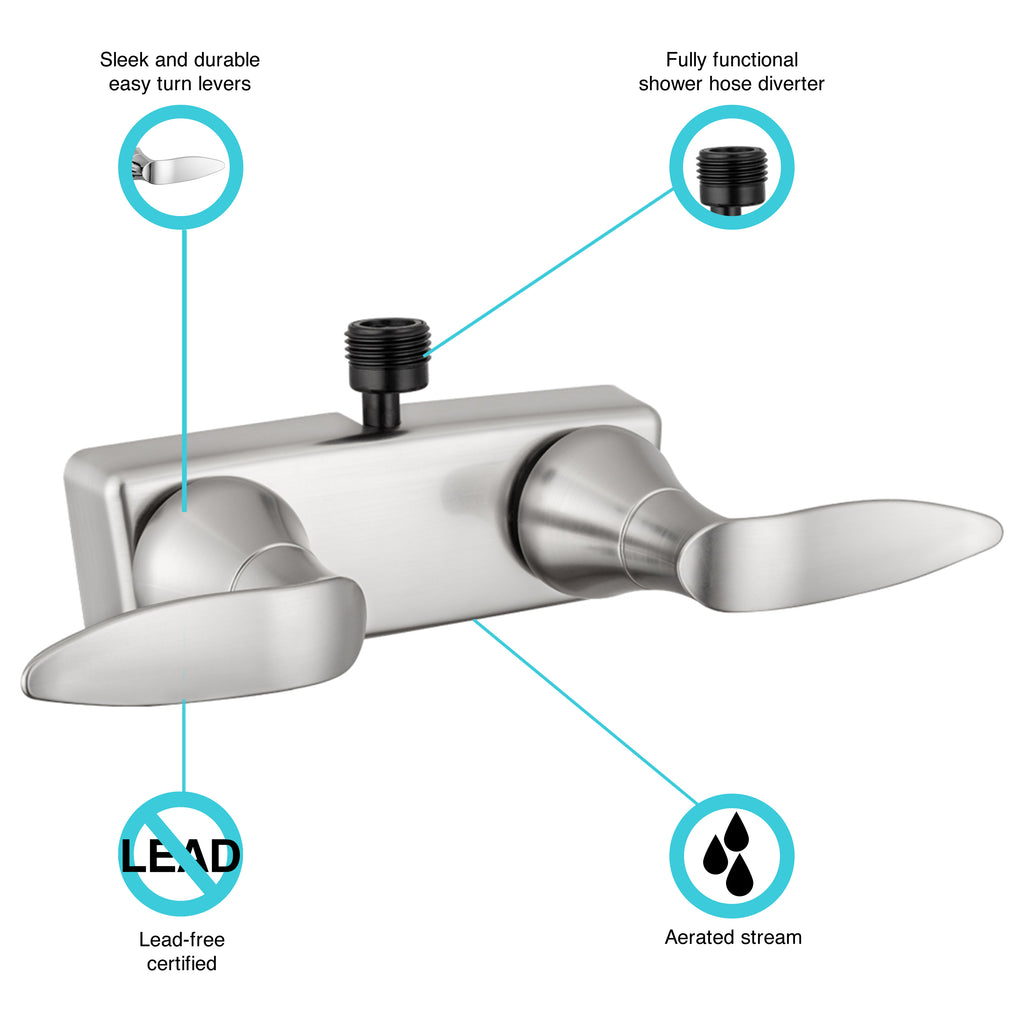 Dura Faucet DF-SA100LH Elegant RV Shower Faucet Valve Diverter for Motorhomes, 5th Wheels, Trailers, and Campers - image 2
