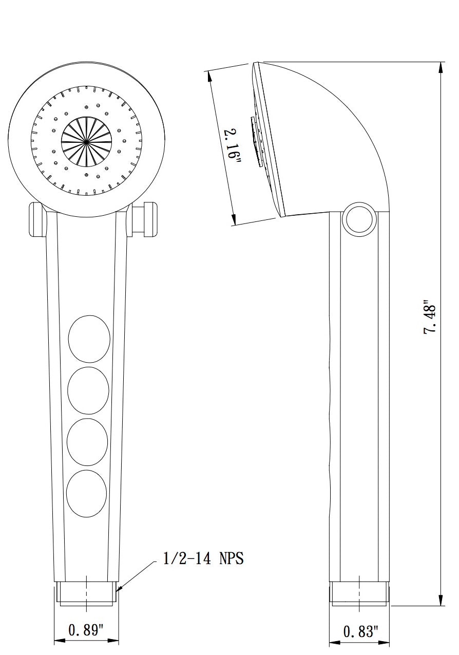Dura Faucet DF-SA135 RV Handheld Shower Head - image 8