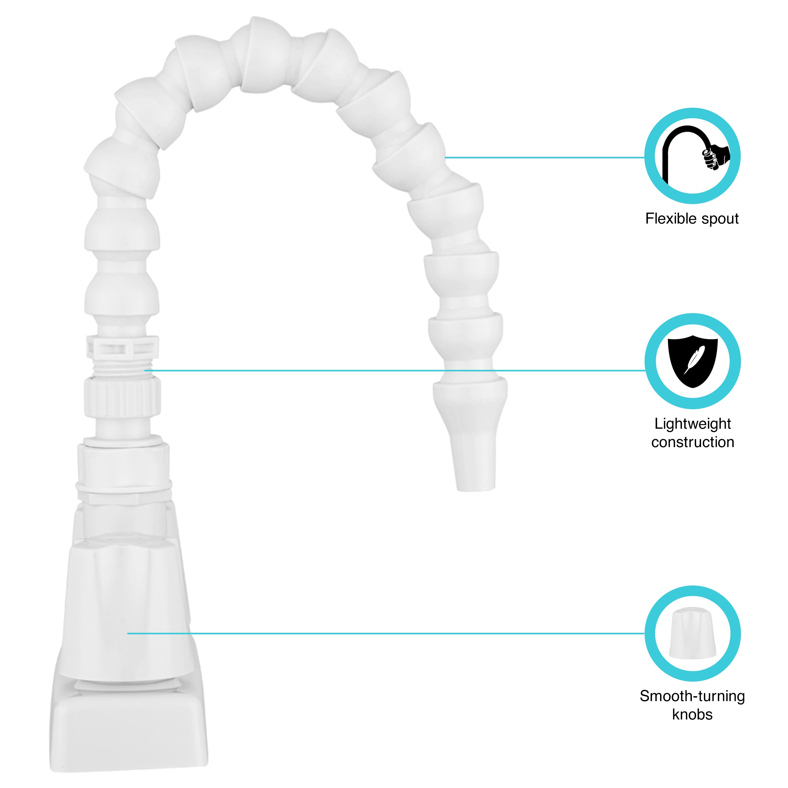 Dura Faucet DF-SA183 RV Exterior Quick Connect Flexible Spout - image 2