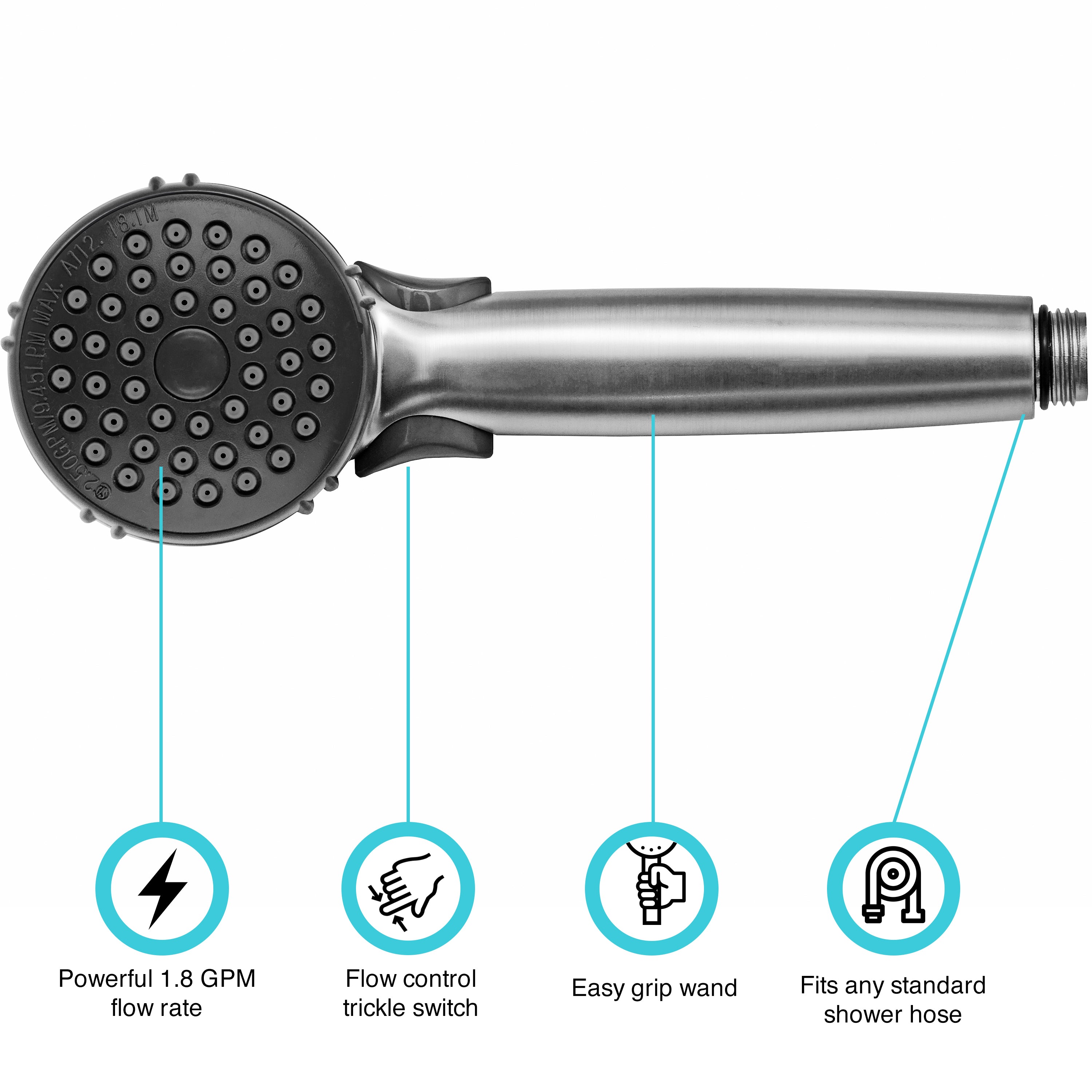 Dura Faucet DF-SA400K RV Hand Held Shower Head and Hose Replacement Kit - image 10