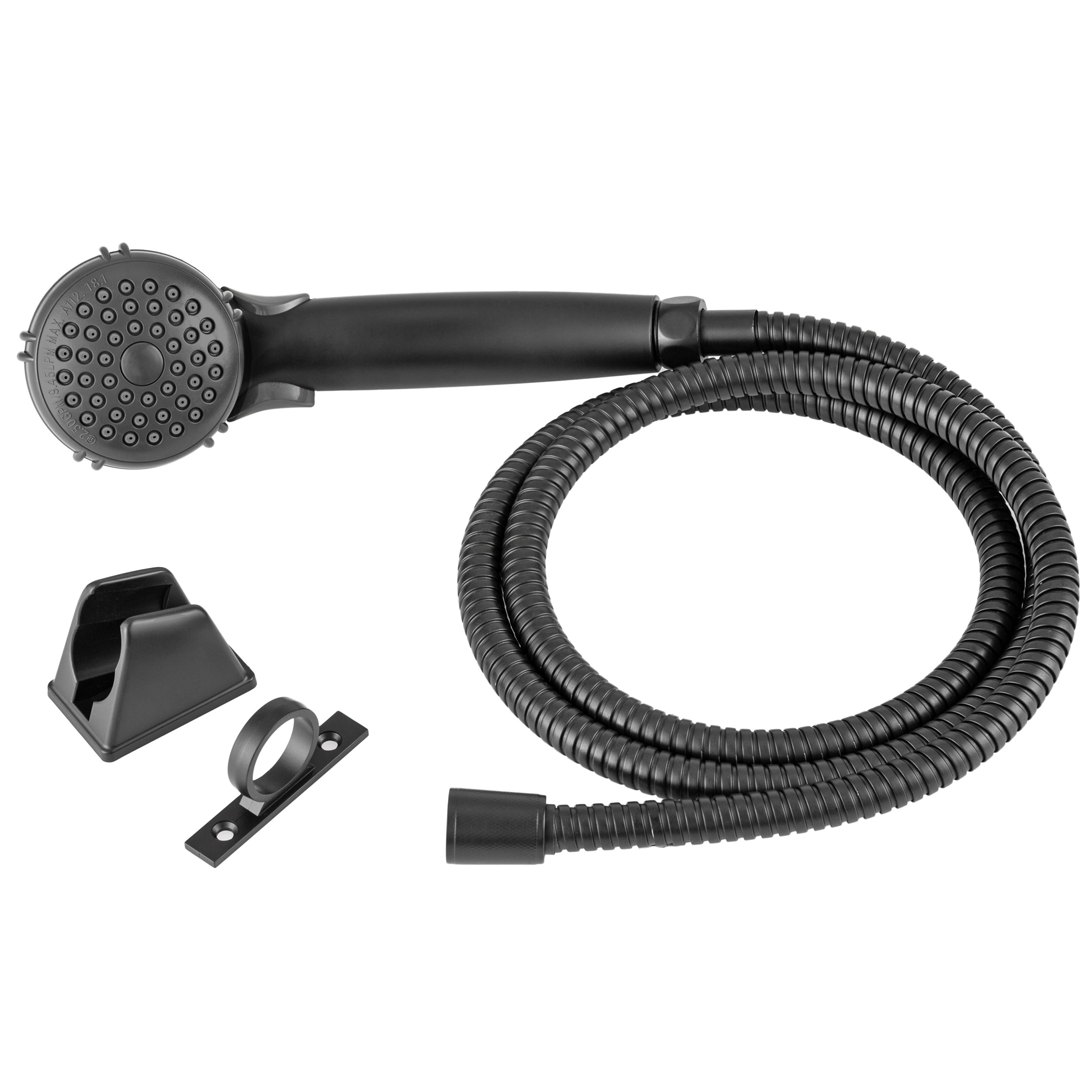 Dura Faucet DF-SA400K RV Hand Held Shower Head and Hose Replacement Kit - Matte Black