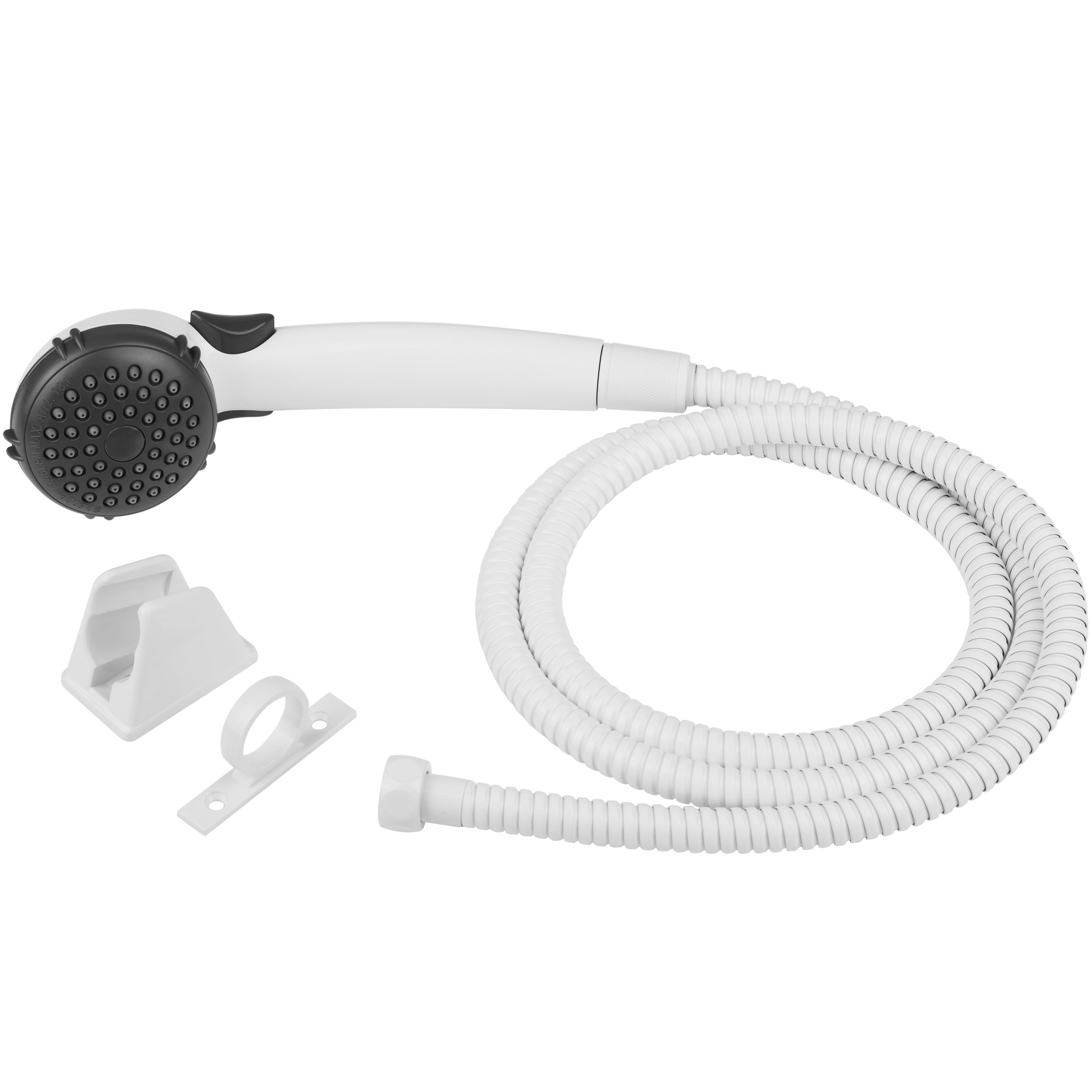 Dura Faucet DF-SA400K RV Hand Held Shower Head and Hose Replacement Kit - White