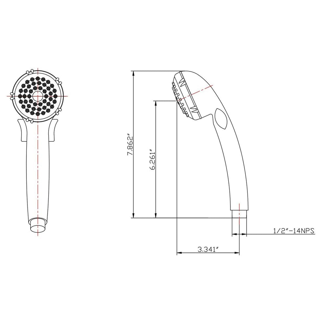 Dura Faucet DF-SA400K RV Hand Held Shower Head and Hose Replacement Kit - image 7