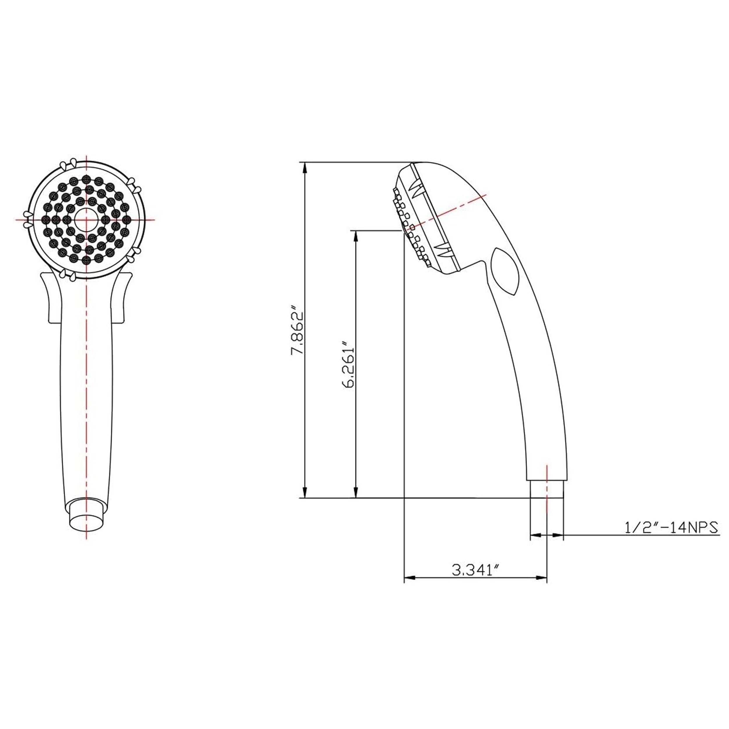 Dura Faucet DF-SA400K RV Hand Held Shower Head and Hose Replacement Kit - image 7