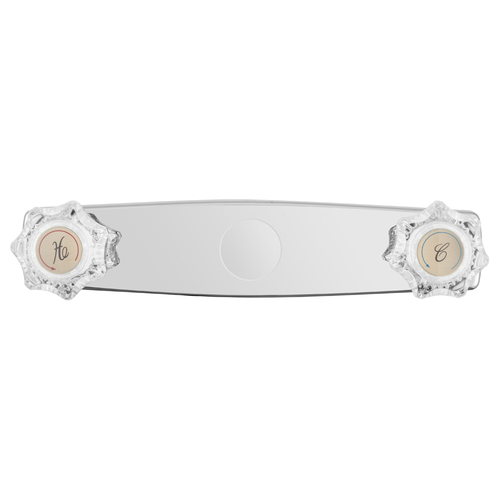 Dura Faucet DF-SA600A-CP RV Economical Shower Faucet with Crystal Acrylic Knobs (Chrome Polished) - image 3