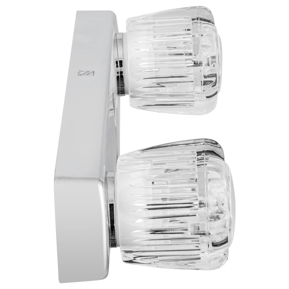 Dura Faucet DF-SA600A-CP RV Economical Shower Faucet with Crystal Acrylic Knobs (Chrome Polished) - image 4