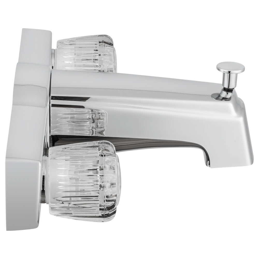 Dura Faucet DF-SA610A-CP RV Economical Classic Tub and Shower Faucet with Diverter (Chrome Polished) - image 4