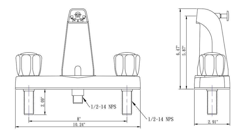 Dura Faucet DF-SA610A-CP RV Economical Classic Tub and Shower Faucet with Diverter (Chrome Polished) - image 7