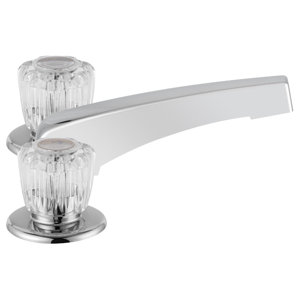 Dura Faucet DF-SA630A-CP RV Economical Widespread Garden Tub Filler Faucet - Crystal Acrylic Knobs (Chrome Polished) - image 4