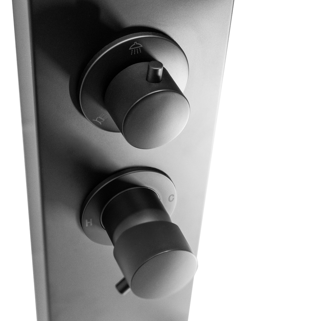 Dura Faucet DF-SA913-MB RV Shower Panel Column – 4 Spray Options – Adjustable Body Sprayers & Handheld Wand – Easy Install with Water-Saving RV Shower System - image 5