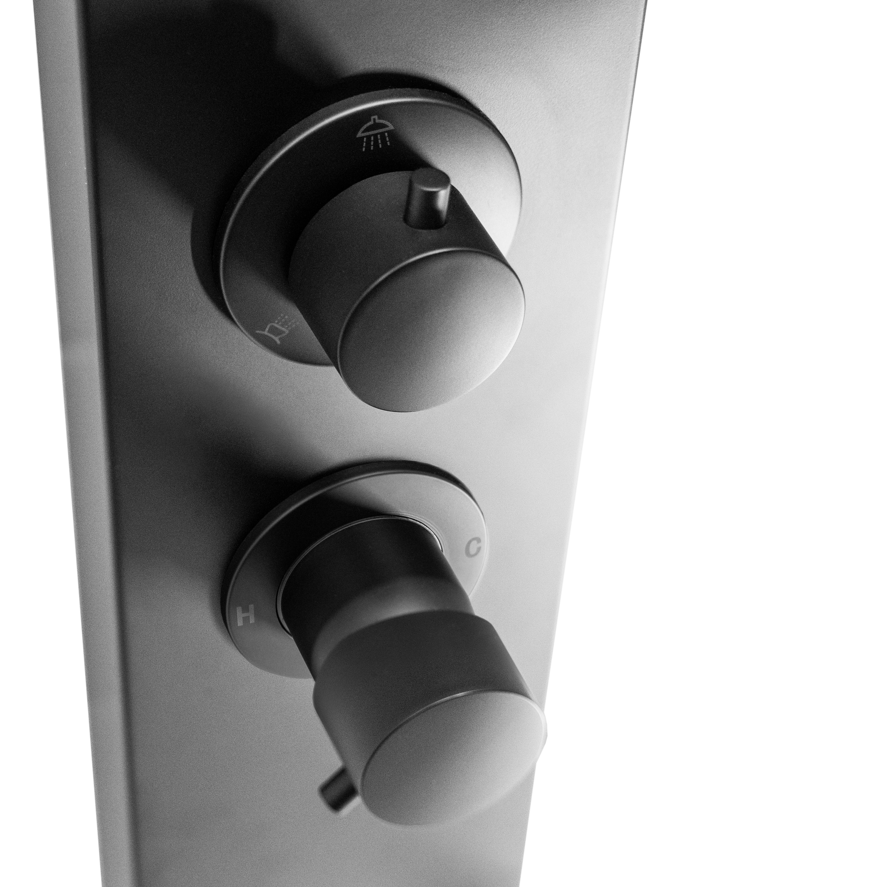 Dura Faucet DF-SA913-MB RV Shower Panel Column – 4 Spray Options – Adjustable Body Sprayers & Handheld Wand – Easy Install with Water-Saving RV Shower System - image 5