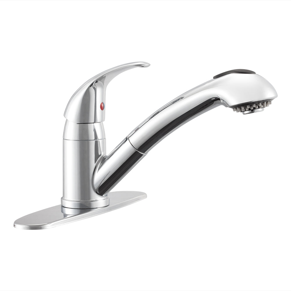 Dura Faucet DF-NMK852 Pull-Out RV Kitchen Faucet with Optional Deck Plate - image 1