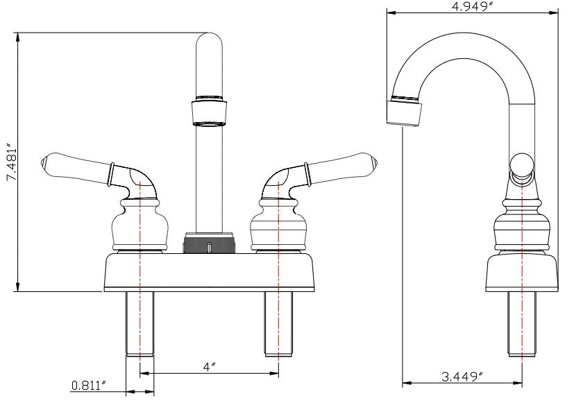 Dura Faucet DF-PB150C Classical RV Bar Faucet - image 4