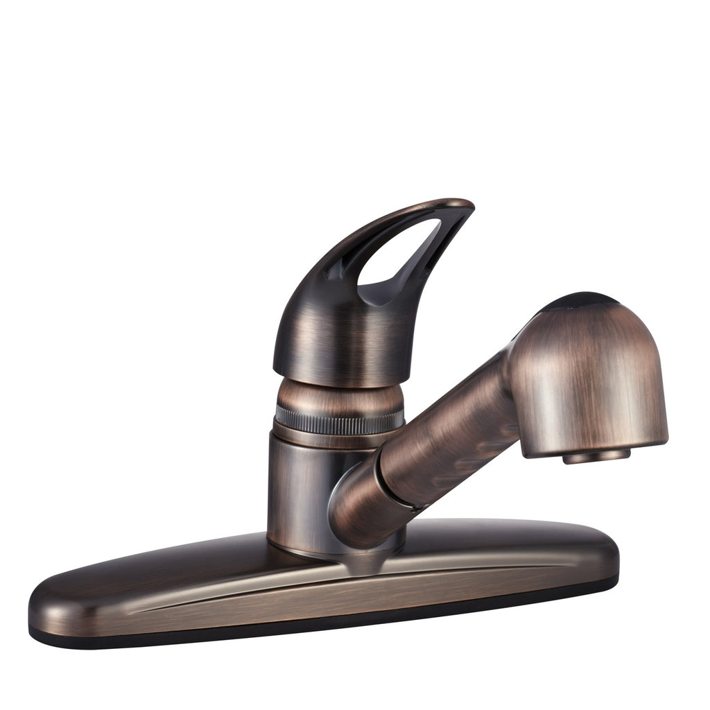 Dura Faucet DF-PK100 Non-Metallic Pull-Out RV Kitchen Faucet - Oil Rubbed Bronze